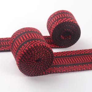 1.5inch/2inch wide Jacquard Cotton Webbing Striped Webbing for Backpack/Tote bag/Crossbody/Purse Strap /Key fob/Bag handles