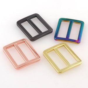 30mm 1&quot; rainbow Adjustable Belt Buckle Slide bar Buckles,Metal Purse clasp backpack Buckles,Bag ring strap buckles Handbag webbing hardware