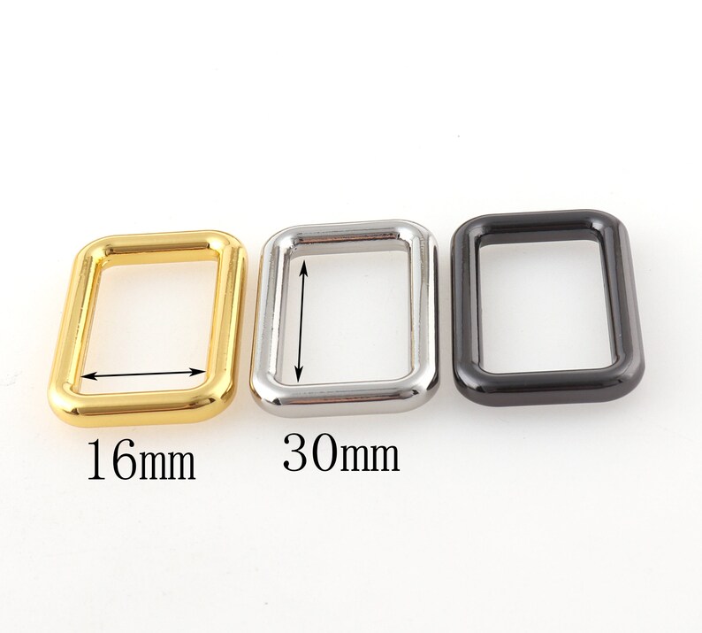 Belt Buckle D ring Alloy Metal Square buckle Gold Silver gun black 30mm for Shoes Bags Garment Buckles DIY Accessory Sewing
