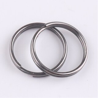Portachiavi Rotondo In Acciaio Inox 25mm – Anello Portachiavi Nichelato Per Chiavi E Artigianato (Lotto Da 10/100 Pezzi)
