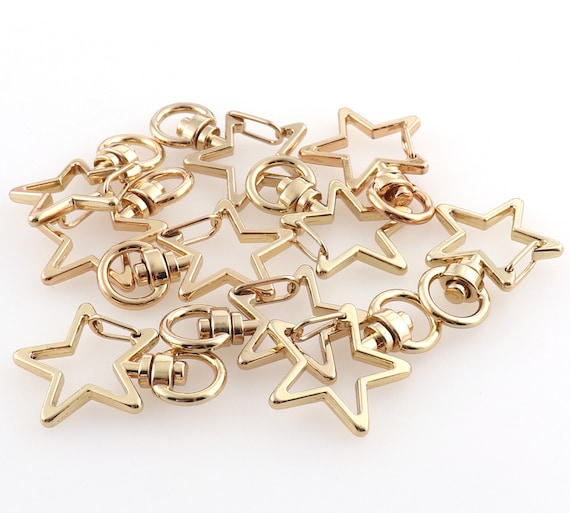 star shape swivel clasp Lobster Swivel Clasps Clips Bag Key Ring Hook Findings Keychain