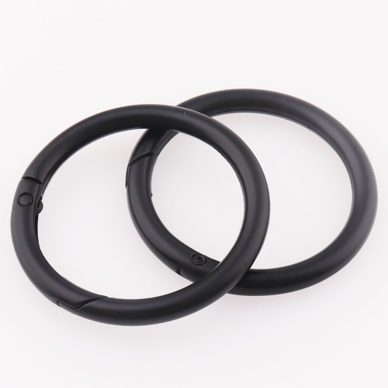 Spring Gate Ring Black Color O-rings Metal O Rings Spring Ring - Etsy