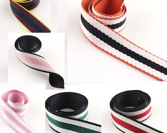 Sac à dos en sangle de nylon de 1,5 po. (38 mm) de longueur Sacs de cerclage Sangle à rayures colorées pour travaux manuels