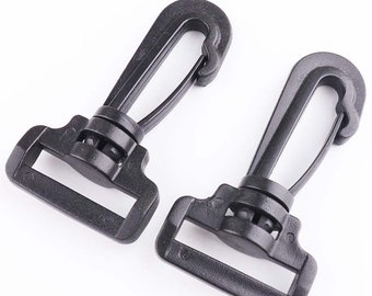1"Plastic Swivel Snap Hooks Hardware Side Release Buckle Paracord Backpack Straps Bag Parts