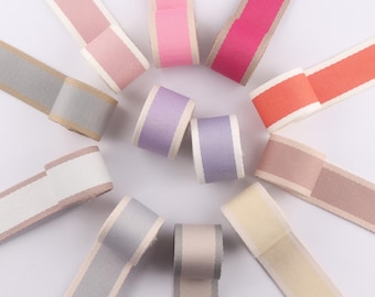 38mm Colorful Stripe Polyester Webbing 1.5" High Quality Ribbon Bag Strap Belt Webbing DIY Dog Collar replacement Sewing Clothes Accessories