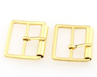 1 inch Belt buckles with Pin gold Square Metal Shoes Bag Buckles Decoration DIY Accessories Sewing Parts Handmade