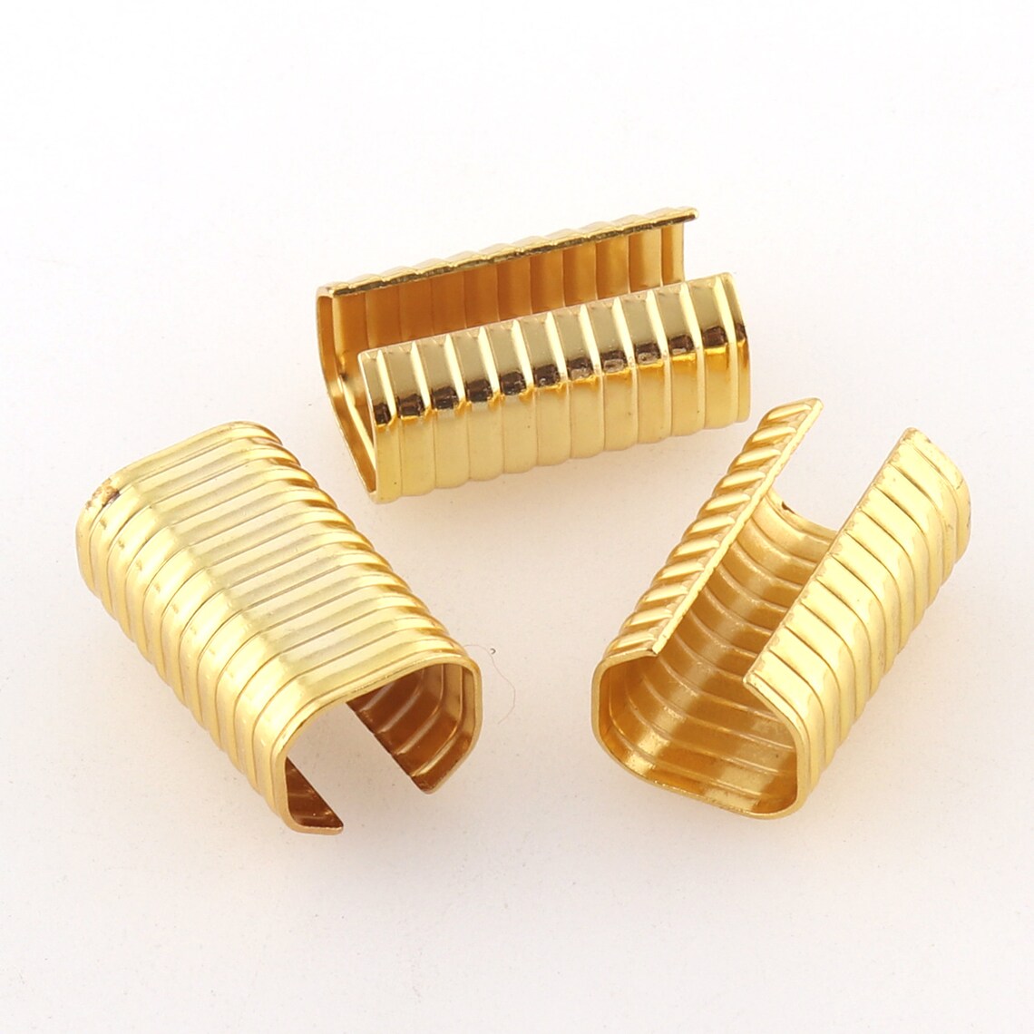 20pcs Ribbon Clamp, Clasp, Metal Finding, Jewelry Finding,metal Ribbon Clamp, Bead Caps Tassel