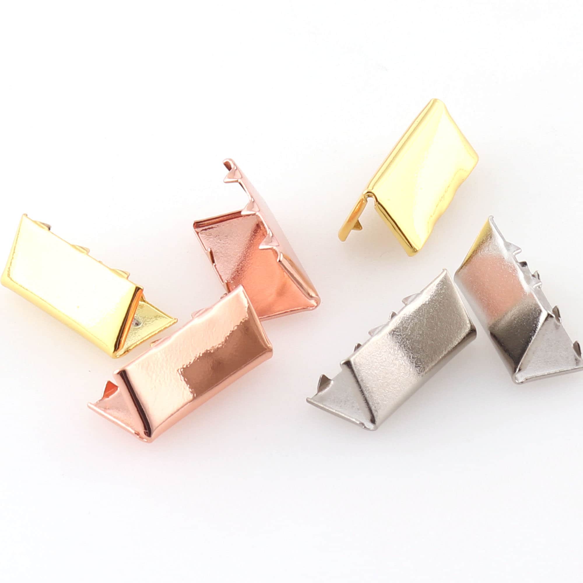 50pcs Ribbon End Clamps CLASP Clips Ribbon End Crimps Clamp Etsy UK