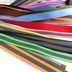 Reflecterende streep lint stoffen rand breed Reflectortape reflector biezen breed 3/4" reflector reflecterende tape veiligheidstape voor donkerder seizoen