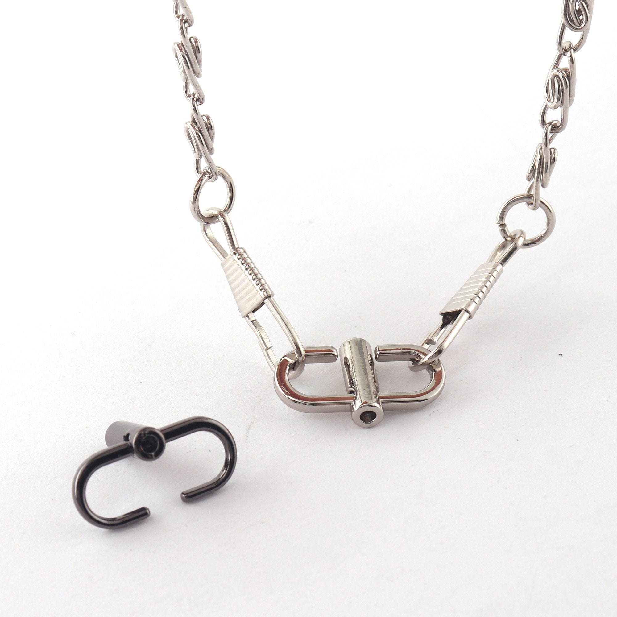 Multi Strand Clasps Lobster Clasp Necklace Tube Lock Jewelry