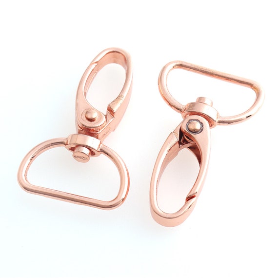 12PCS Rose Gold Swivel Trigger Clips Snap Hooks 20mm Lobster Clasp for DIY  Keychain Bag Part Accessory Jewelry Making Supplies 