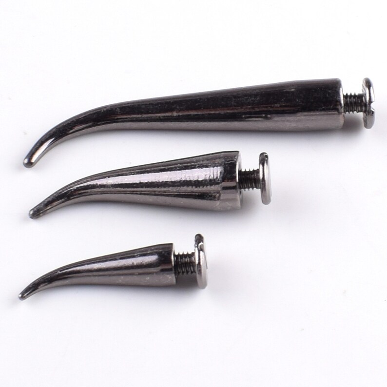 Bullet Punk Spikes---Leather Crafts Screw Punk Studs Bullet Cone Spike Stud Metal Screw Rivets Punk Stud Cone Rivets Screw Punk