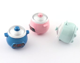 Miniature Cooker Rice Cooker,Dollhouse Miniatures Kitchen Restaurant Appliance Rement Bakery Mini Photography prop tools decorating Cooking