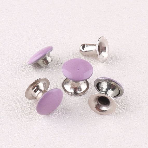 100set Double Cap Rivets 9mm Rivets 100 Small Medium Large Etsy