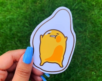 Lazy Cute Gudetama Eggshell Broken Japan Cartoon Decal Sticker Car Window Laptop