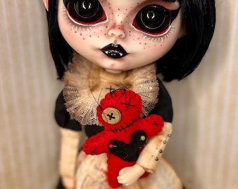 Custom Blythe Doll  Scary Black Eyes | Horror Doll |