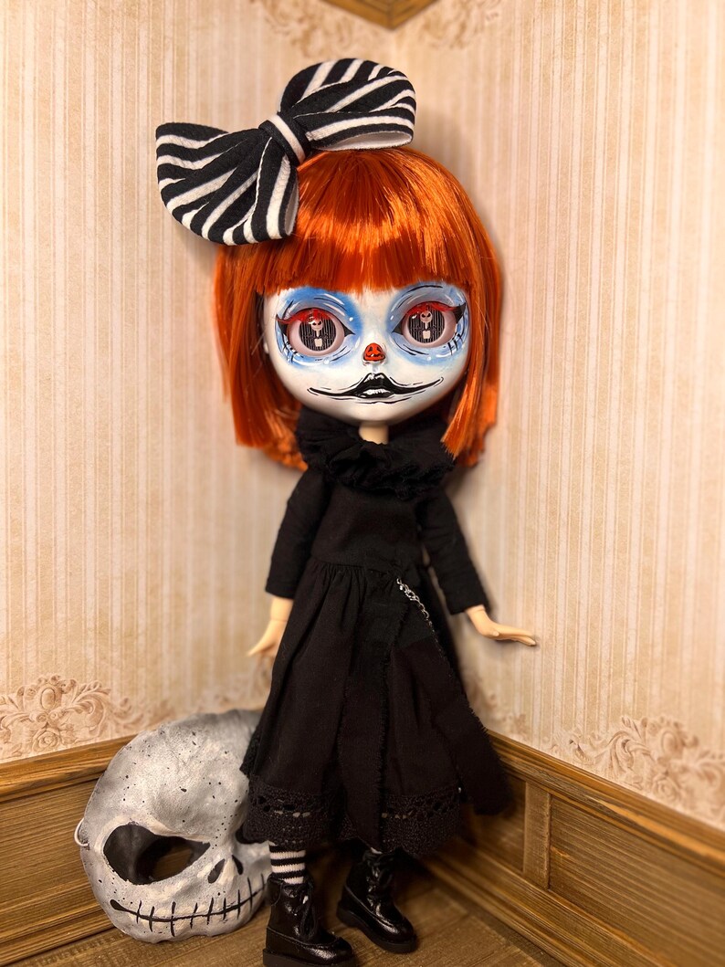 Custom Blythe Doll Nightmare Before Christmas Inspired Circus Halloween