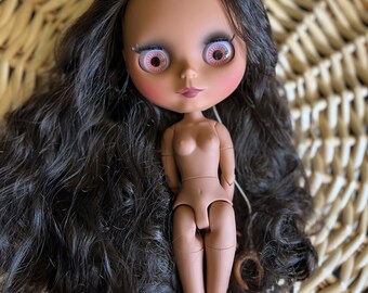 Blythe Doll for Customizing, Blythe Doll Parts, Custom Blythe, Blythe Custom, Blythe, Blythe Dolls, Blythe Doll Kit, dark skin