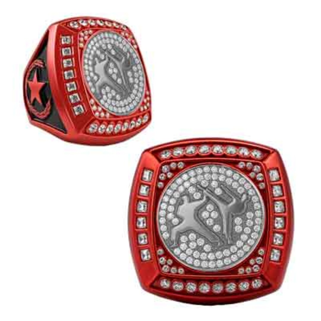 Rap Battle Rings Red Martial Arts Championship Ring – Size 10 - Etsy