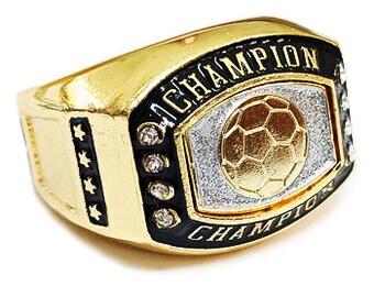 Soccer Ring Gold - Etsy