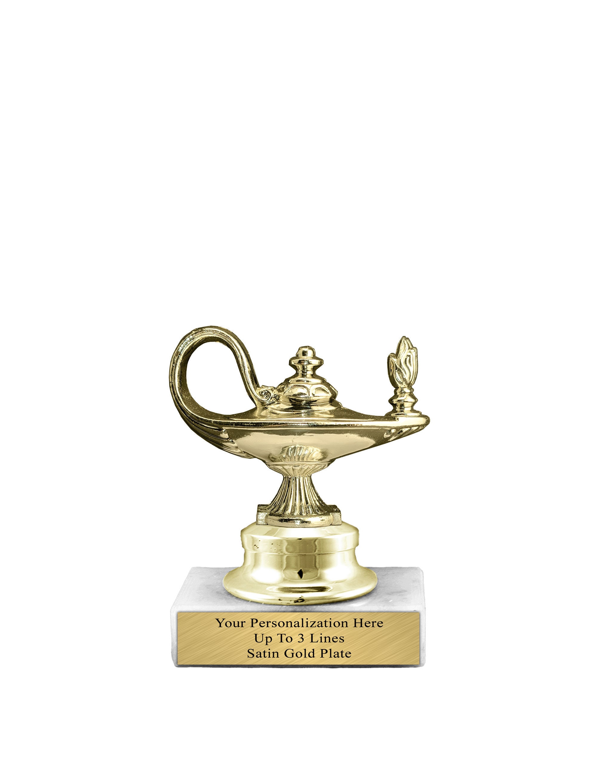 Case of 80, Crown Awards Marble Trophy Base 2 x 3 x 3/4 M-9705AGB White