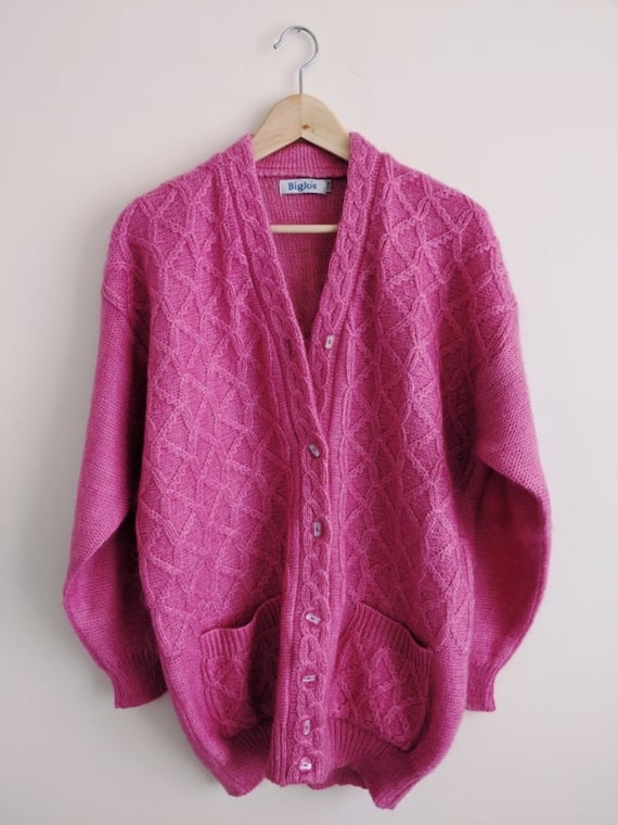 Vintage Pink Mohair Cardigan