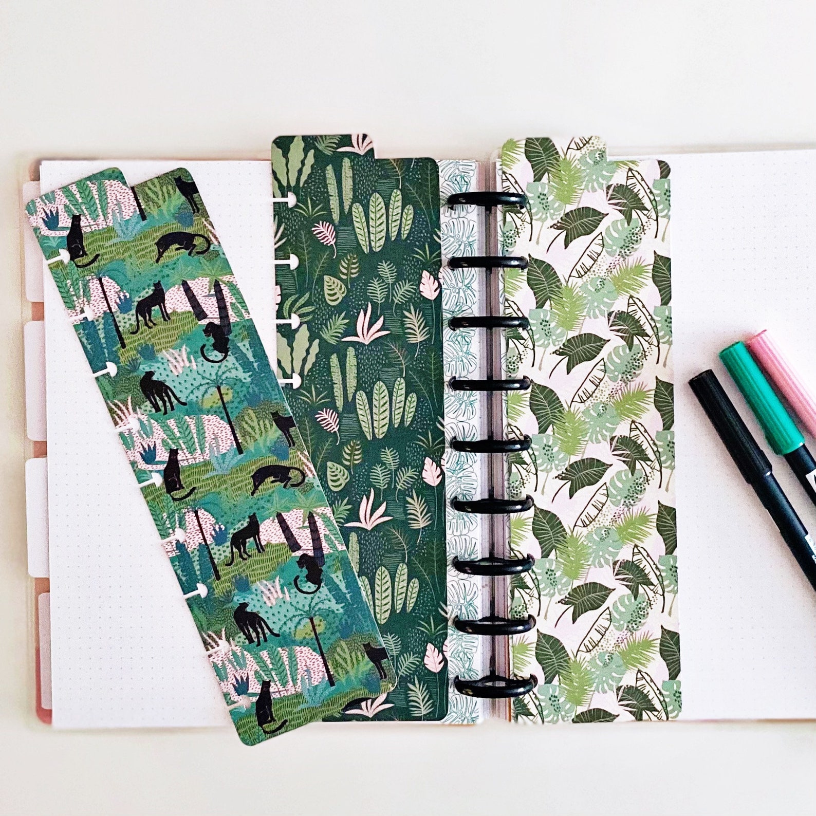 Jungle Bookmark 3 Pieces Classic Happy Planner Size Etsy