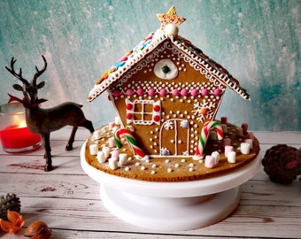 Gingerbread House DIY Baking Kit. Christmas Gift for Kids or Adults with Video Tutorial