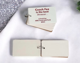 Track and Field Coach Personalized Gift Book, Track Coach Thank You Gift, Track Coach End Of Season Gifts