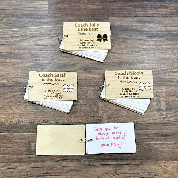Libro regalo personalizzato per allenatore di allegria, regalo di ringraziamento per allenatore di allegria, regalo di fine stagione per allenatore di allegria, miglior allenatore di allegria