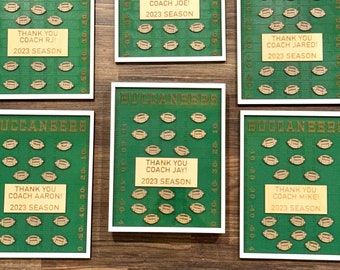 Personalized Football Coach Gift Plaque, Football Team Gifts, Custom Football Gift, Football Homecoming Gifts
