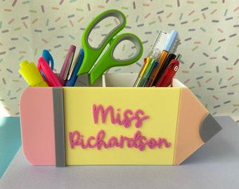 Personalized Teacher Pencil Holder / Gifts for Teachers / Teacher Appreciation Week Gifts / Teacher Christmas Gifts