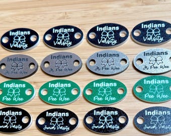 Custom Color Personalized Shoe Charms, Customizable Shoe Charm Cheer Gifts, Varsity Cheer Gifts Shoelace Charm, Pee Wee Cheer, JV Cheer
