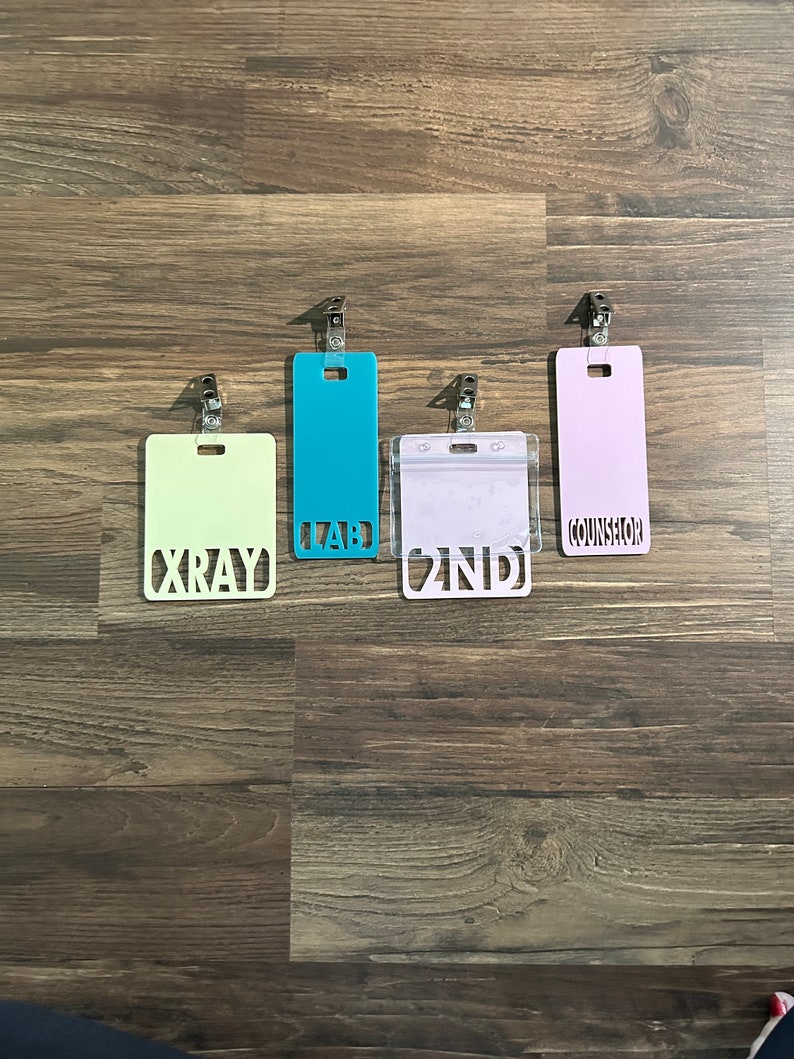 Custom Badge Buddy for ID Card Work ID Badge Holder Medical Etsy