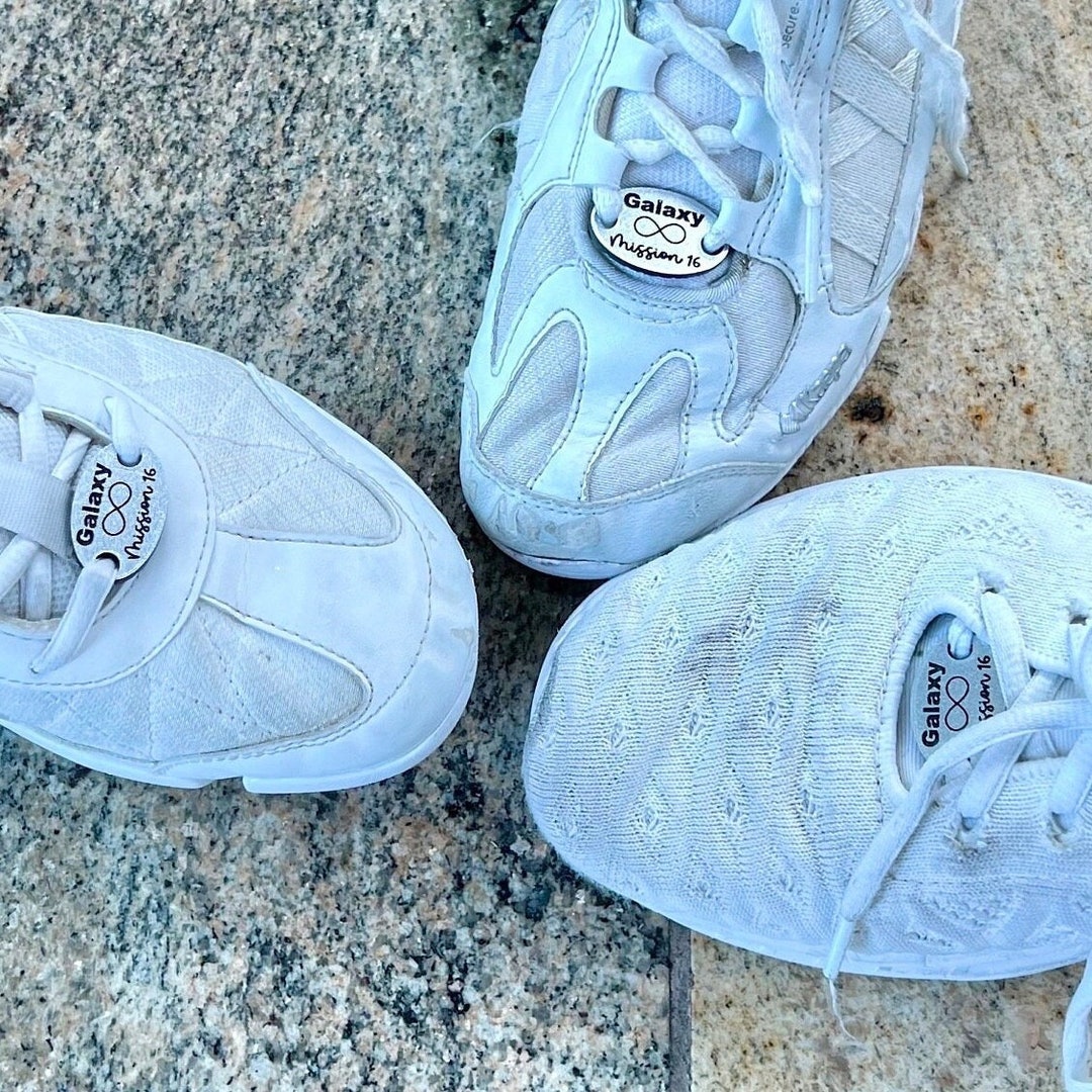 Custom Icon Silver Personalized Cheer Shoe Charms, Customizable