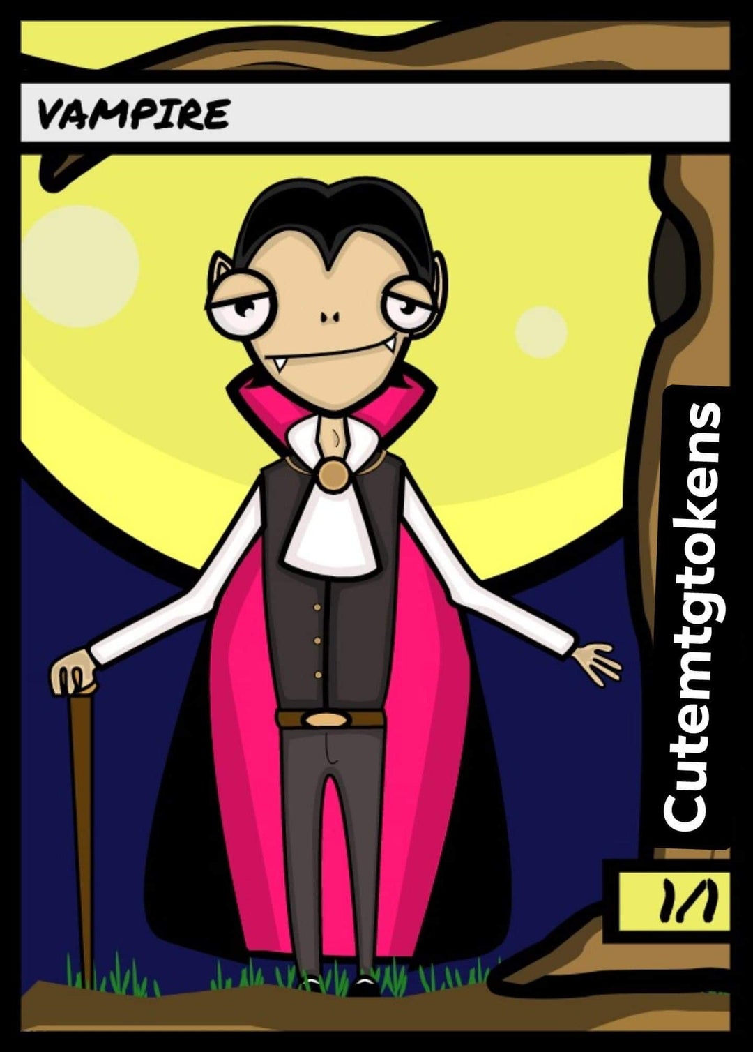 MTG Vampire Token - Etsy