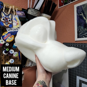 Medium Canine K9 Head Base Cast Foam Furry Fursuit Craft DIY Project