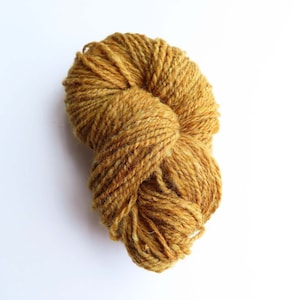 Natural dyed Handspun wool yarn.