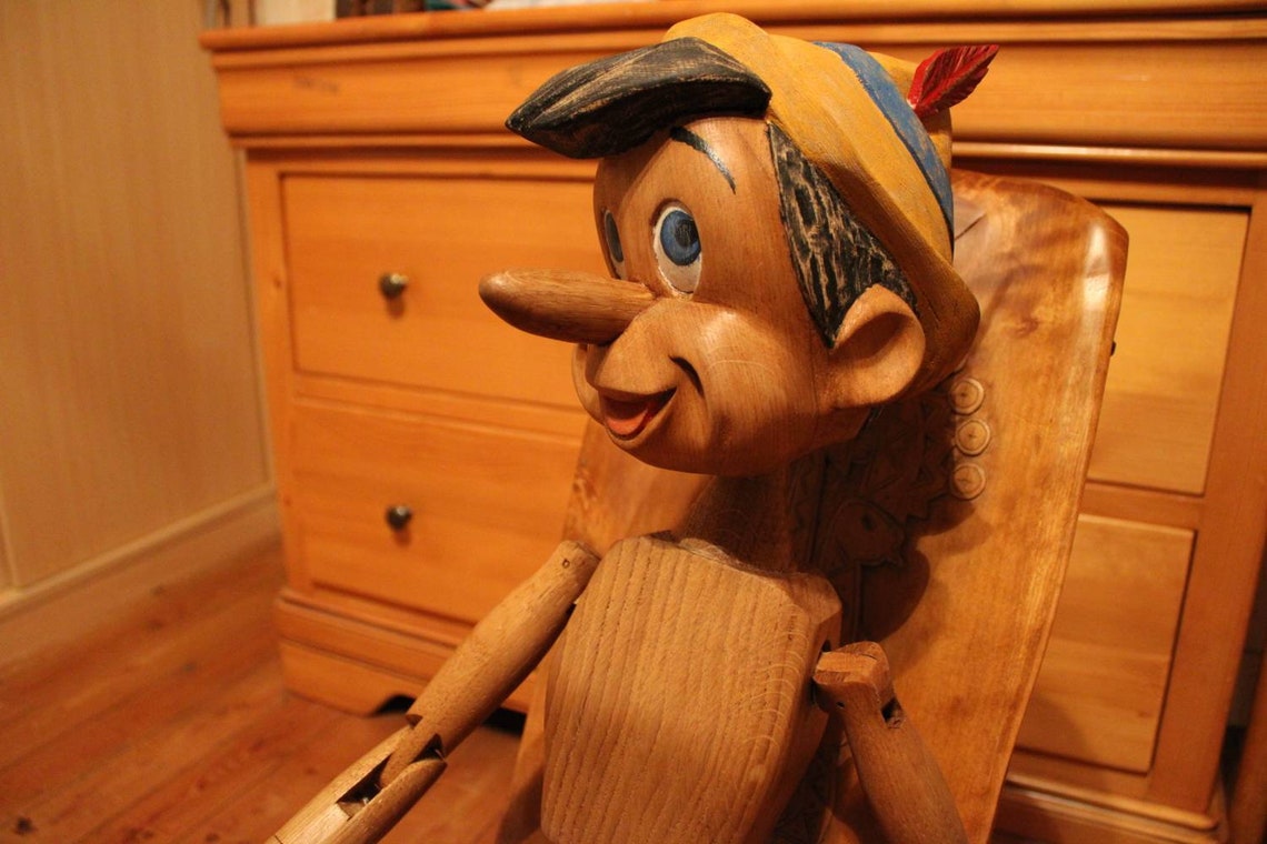 Pinocho de madera Etsy