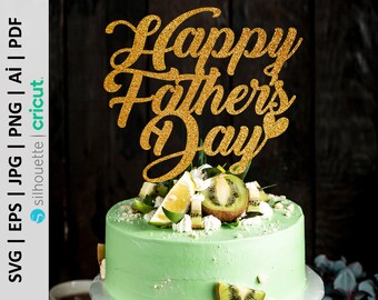 Download Fathers Day Cake Topper Svg Etsy