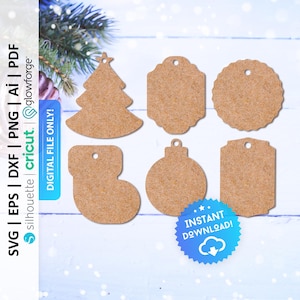 Christmas Tag Svg, Gift Tags Svg, Merry Christmas Tags Svg, Cricut for Tag Svg, Tags Cut File, Label Svg, Xmas Tag Cut File - PD0395