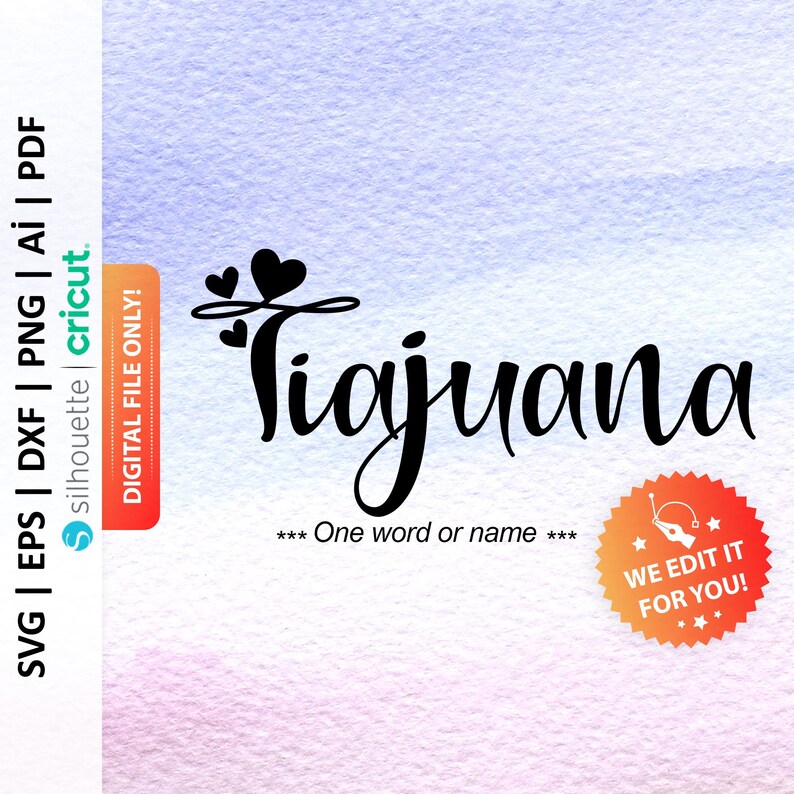 Custom Name Svg Custom Word Svg Custom Name Cut File Custom - Etsy