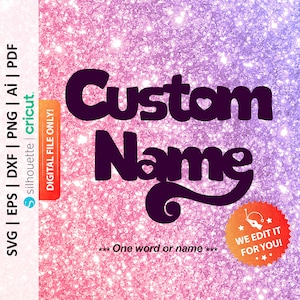 Custom Name Svg, Pony Custom Name Png, Personalized Name Svg - PD0128