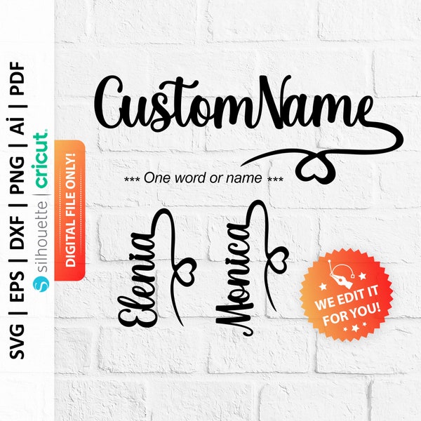 Wedding Name Tag Svg, Custom Wine Tags, Glass Tags Svg, Custom Name Png, Personalized Name Svg, Name Monogram Svg - PD0346