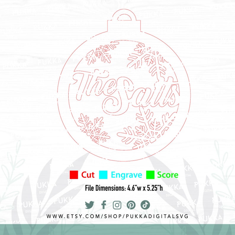 Personalized Name Christmas Ornament Svg Name Ornament Svg - Etsy