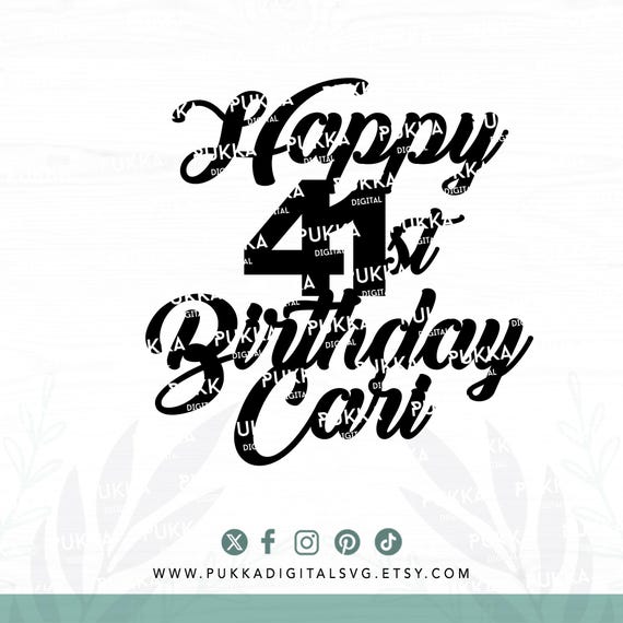 41st Birthday Candles - Red Number Cake Topper (4 & 1) For 41 Year Old Birthday Party Decorations
