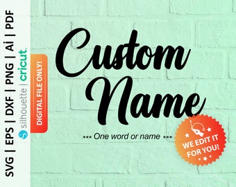 Custom Name Svg, Custom Name Png, Custom Name Calligraphy, Handlettered Name Pdf, Custom Name Cursive - PD0517