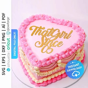That Girl Since 05 Cake Topper Svg, Heart Cake Charm, Script Cake Charm, Happy 19th Birthday Cake Topper Png - PD0605