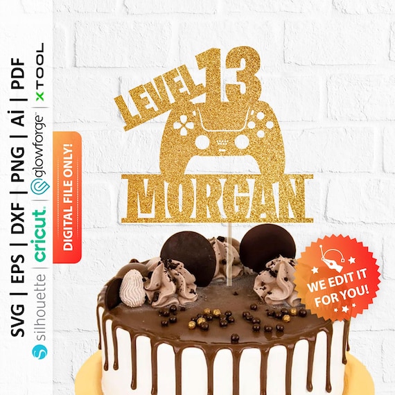 Ctxtqtdt Decorazioni Torta Compleanno Fortni per Ragazzi, Topper Torta Compleanno Fortni, Happy Birthday Decorazioni Torta, Cake Topper per Festa di