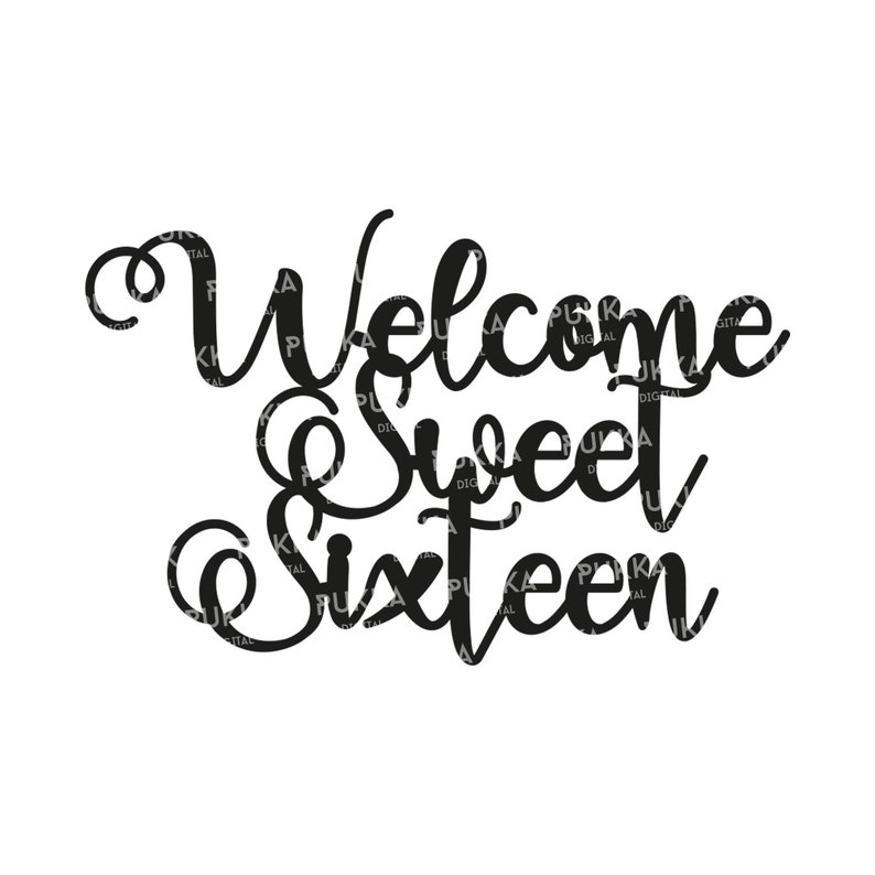 Free Free 121 Sweet Sixteen Cake Topper Svg SVG PNG EPS DXF File
